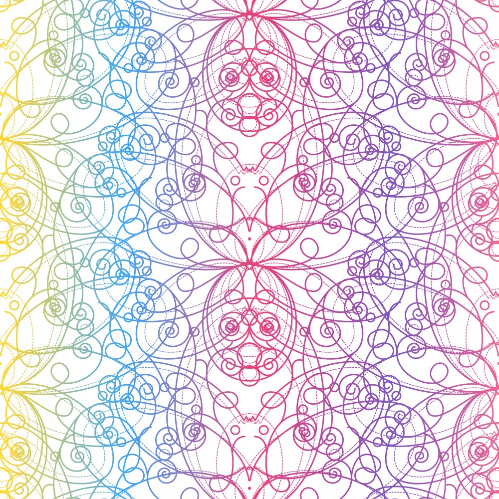 Colorful Geometric Mandala Shape