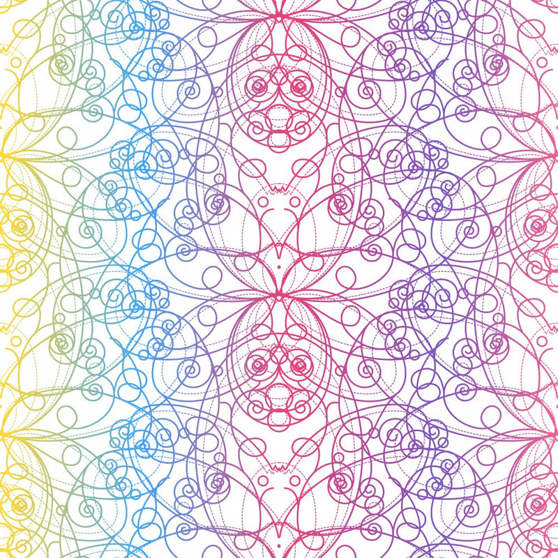 Colorful Geometric Mandala Shape