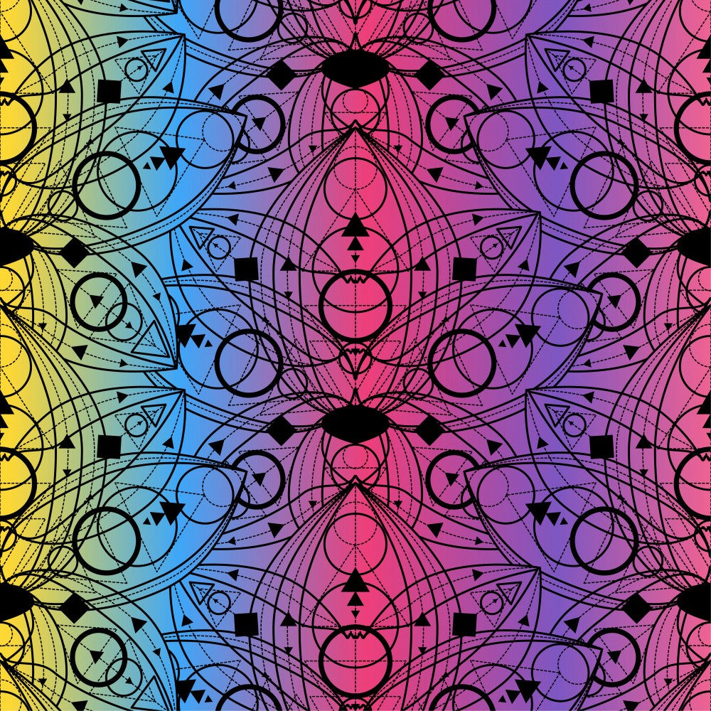 Vibrant Geometric Mandala shapes