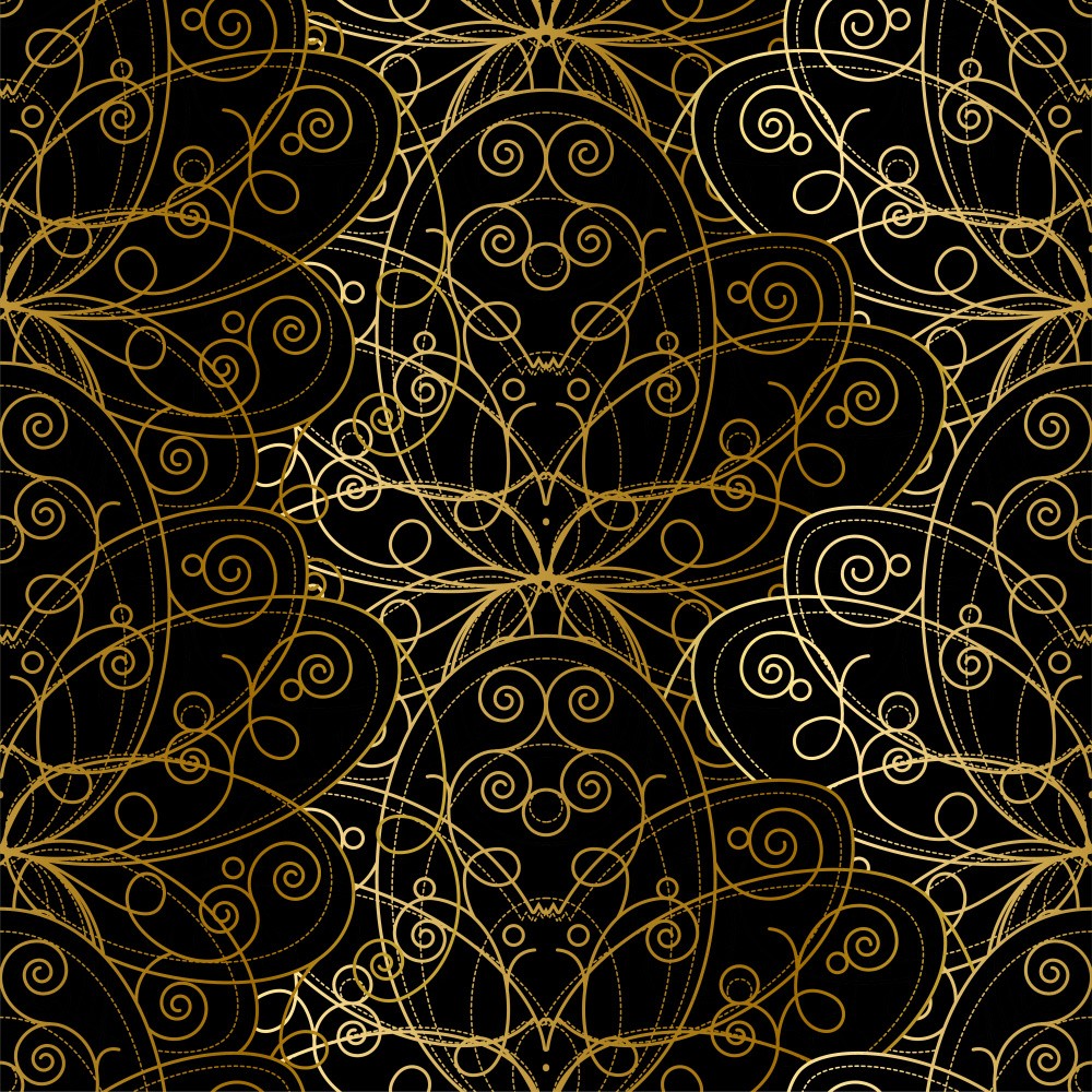 Golden Swirl Tapestry