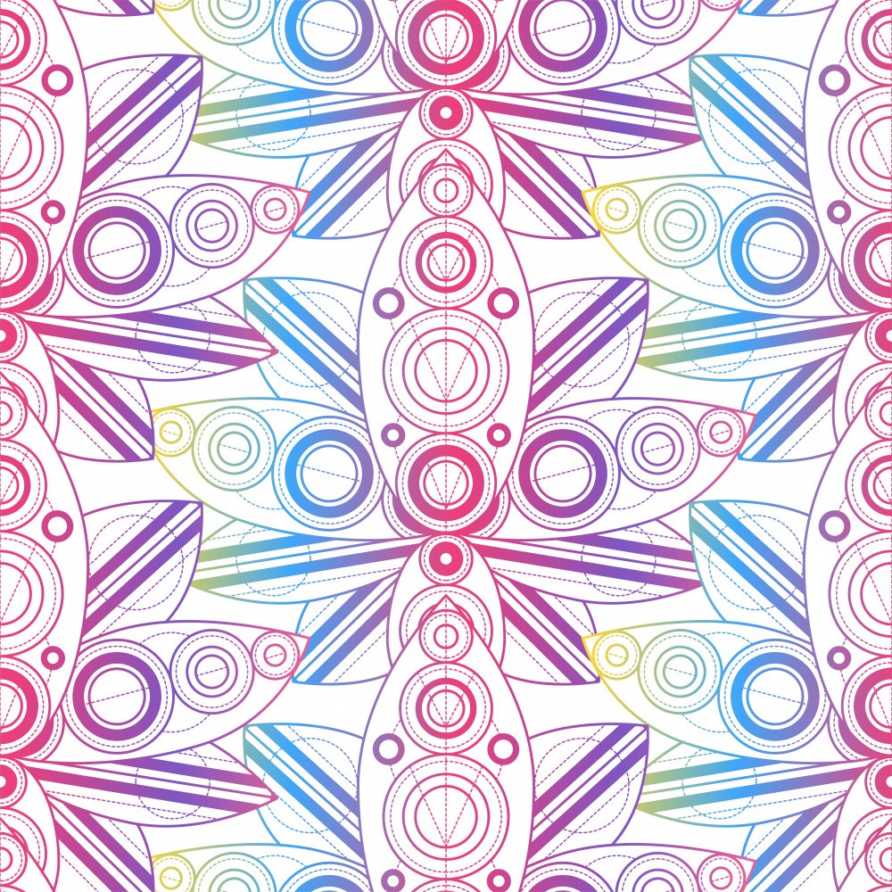 Geometric Pattern with Colorful Shape