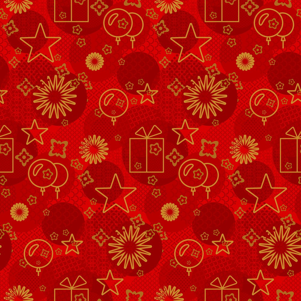 Asian Happy New Years Pattern