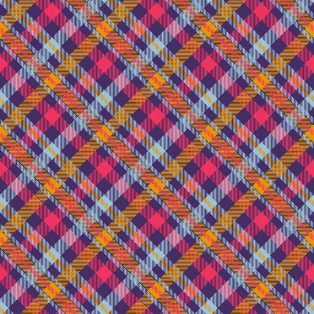 Vibrant Tartan Waves