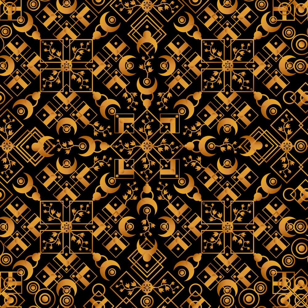 Golden Geometric Tapestry