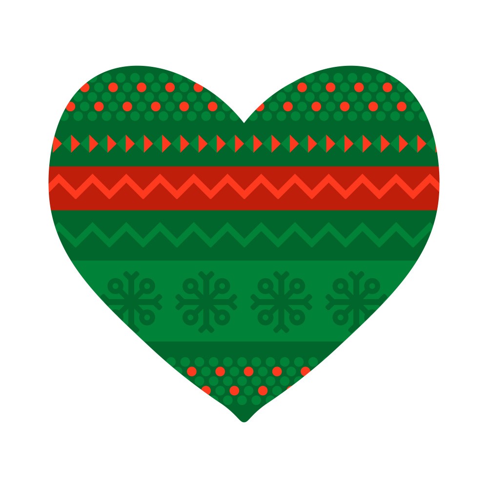 Festive Knit Heart