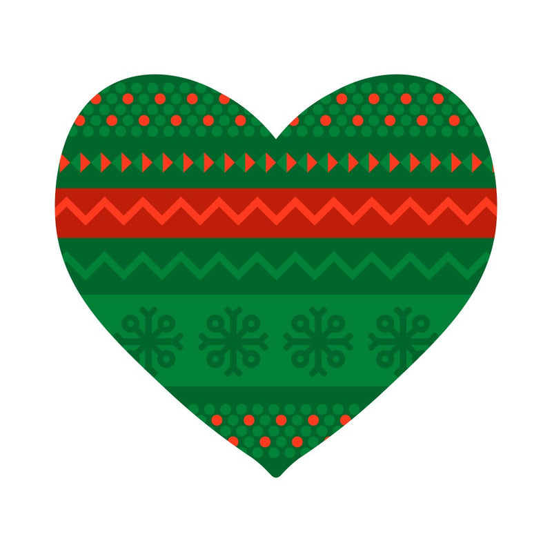 Festliches Strickherz
