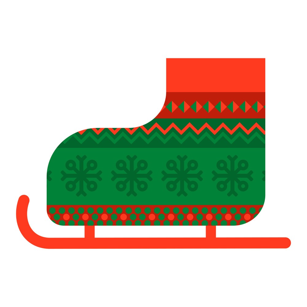 Festive Skate Design