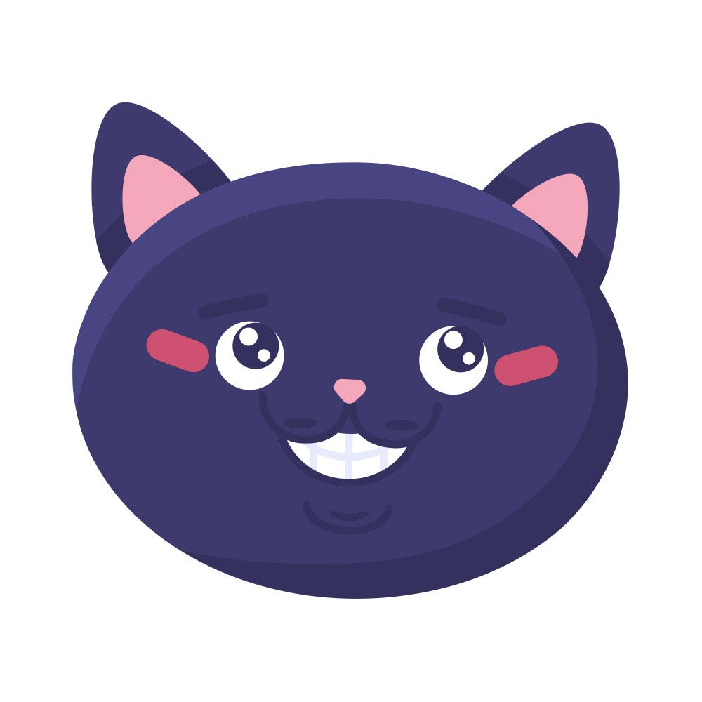 Cheerful Cat Face