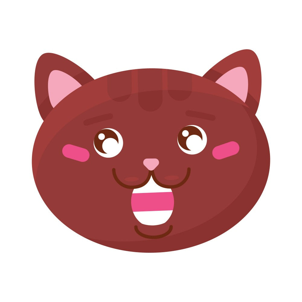Cheerful Cat Face