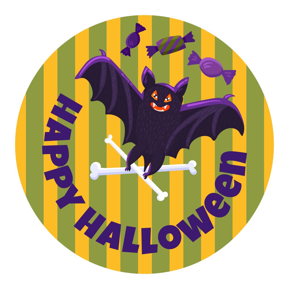 Halloween cartoon sticker