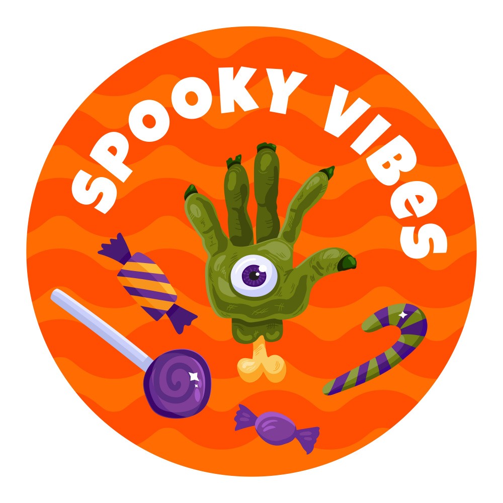 Halloween cartoon sticker