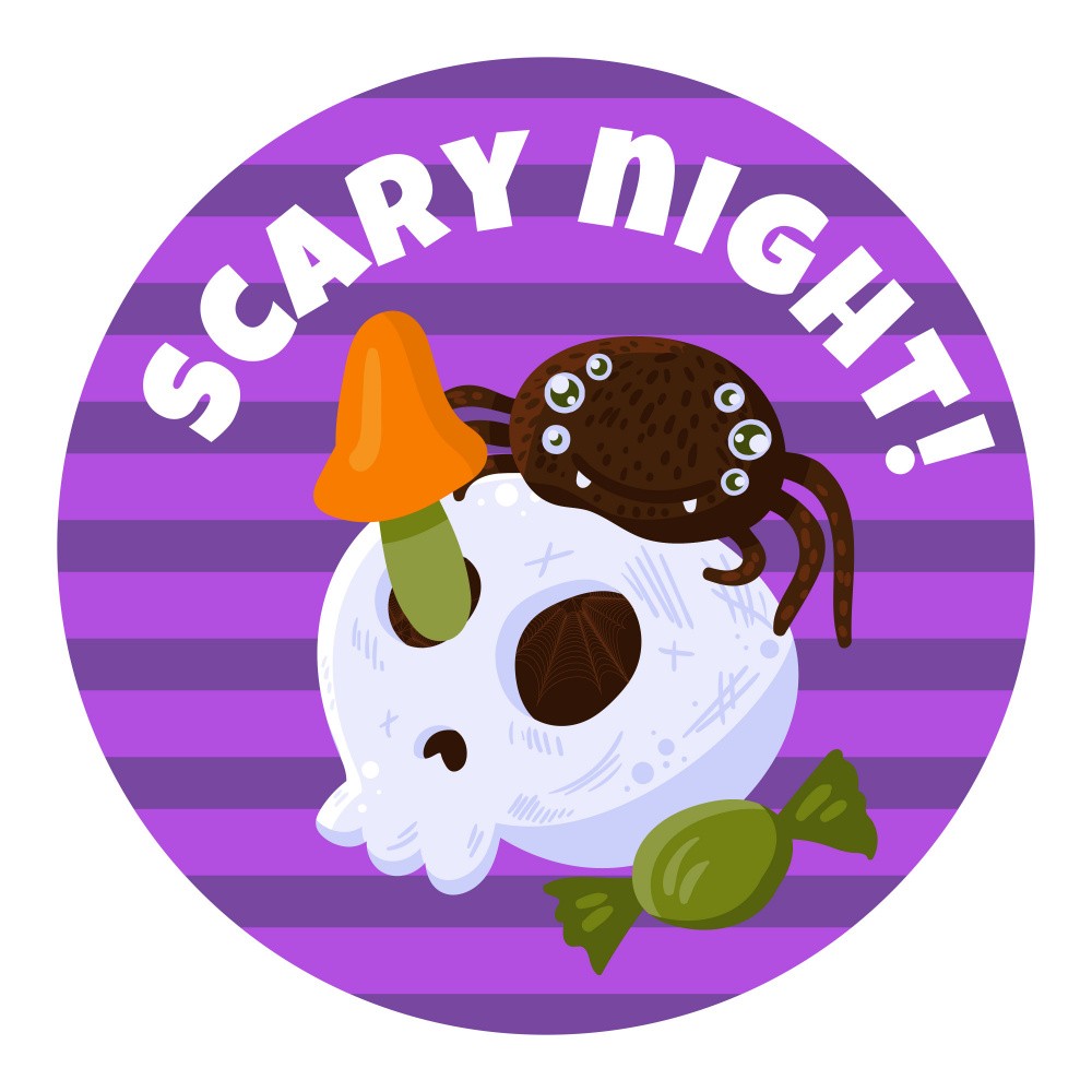 Halloween cartoon sticker