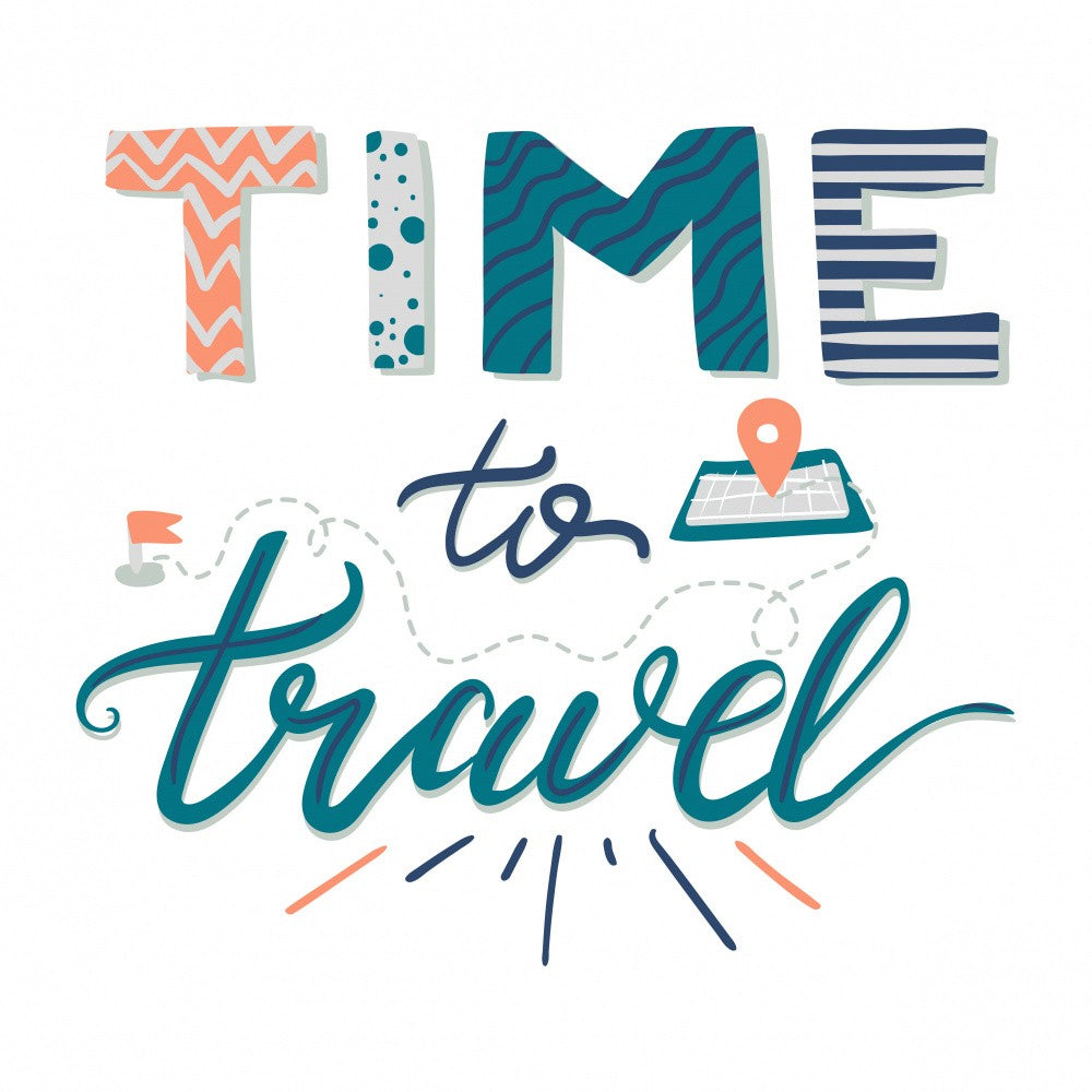 Colorful Travel Themed Typography