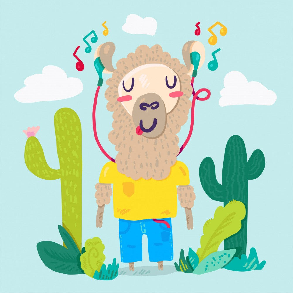 Funny Llama Character
