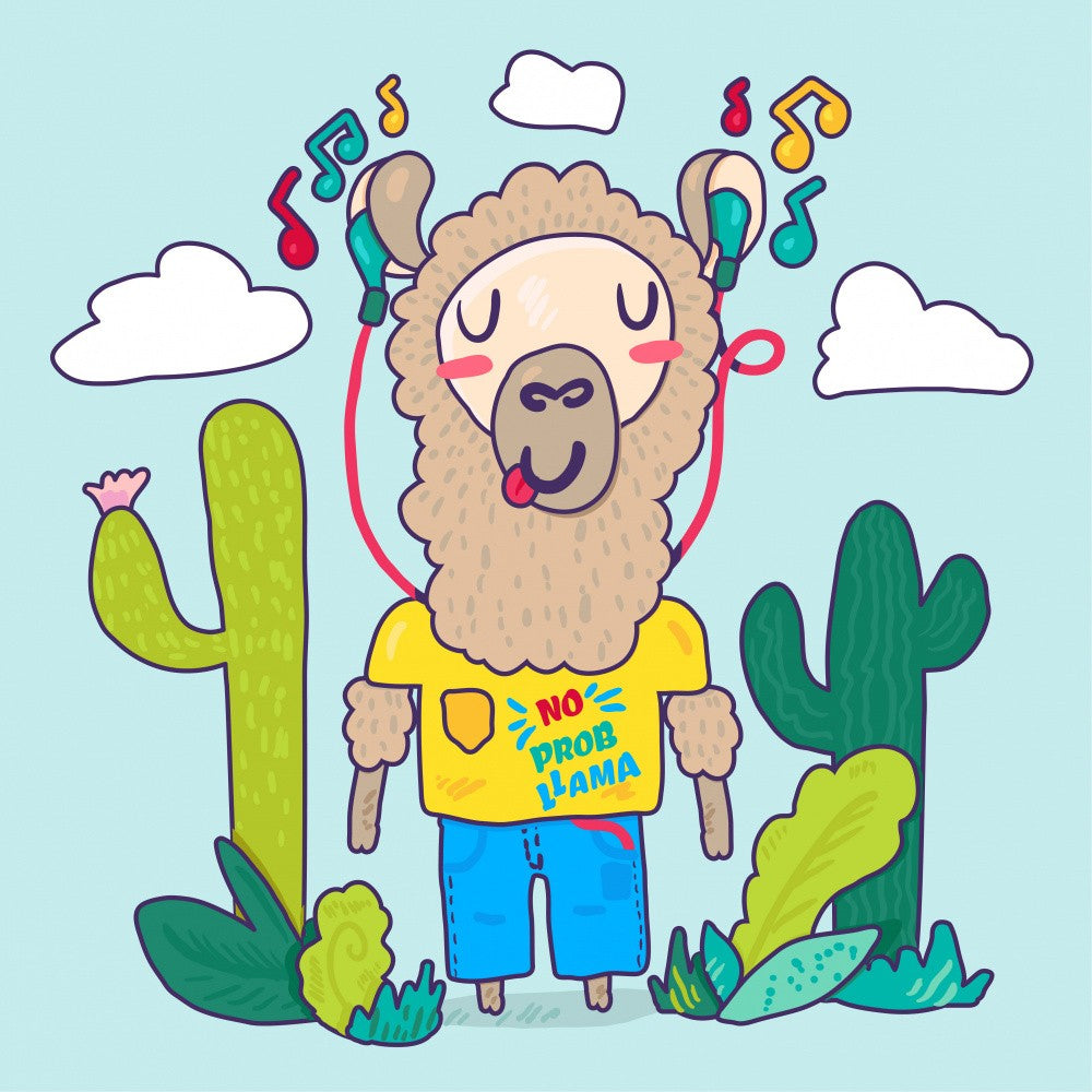 Funny Llama Character