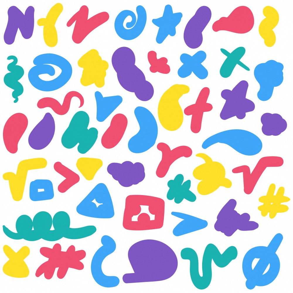 Colorful Shapes and Symbols