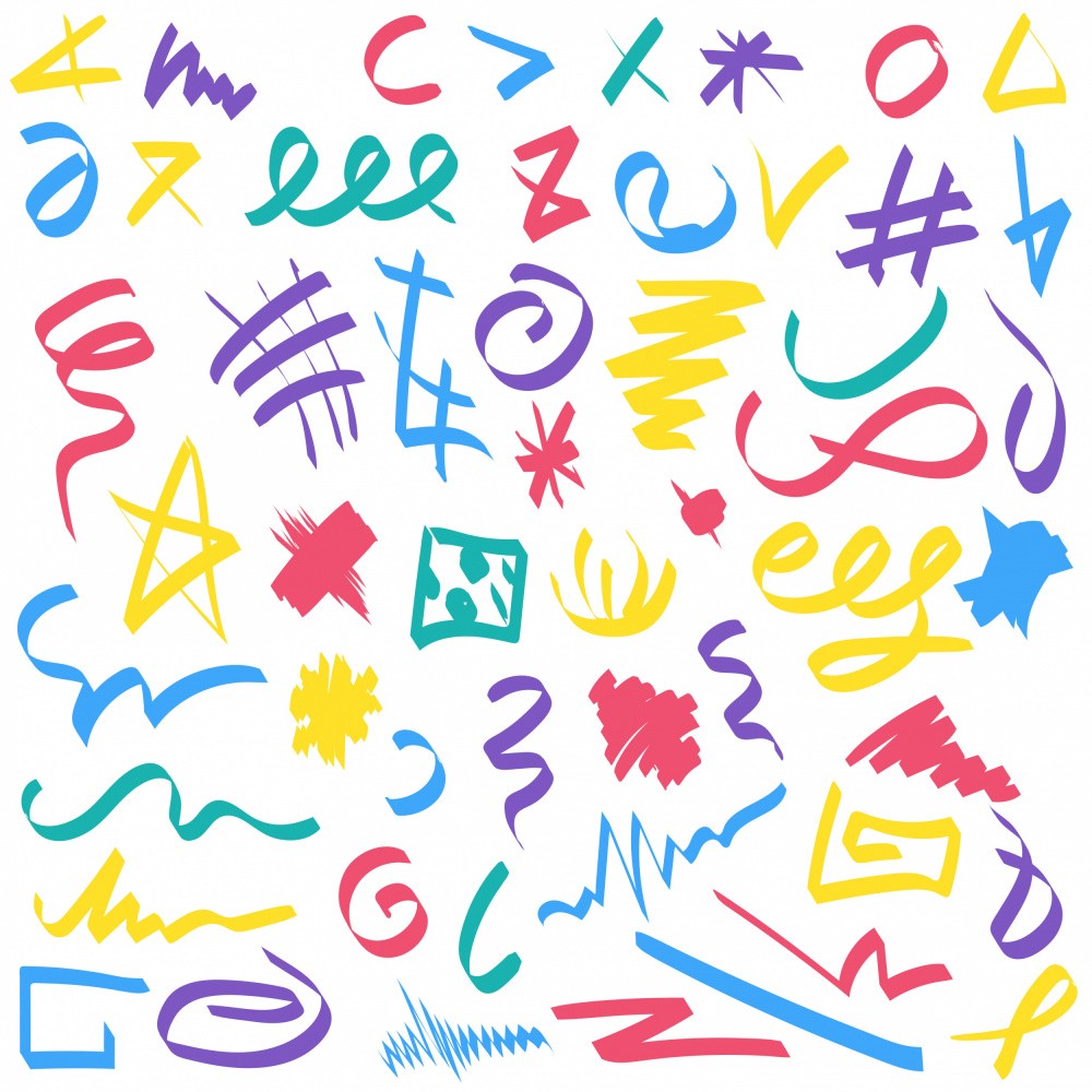 Colorful Shapes and Symbols