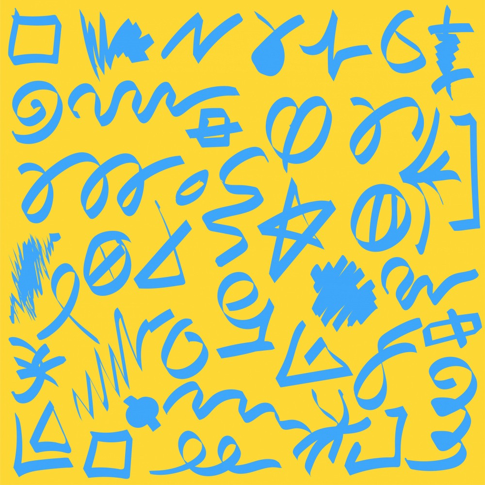Blue Scribble Dance