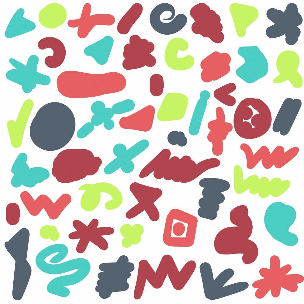 Abstract Composition With Colorful