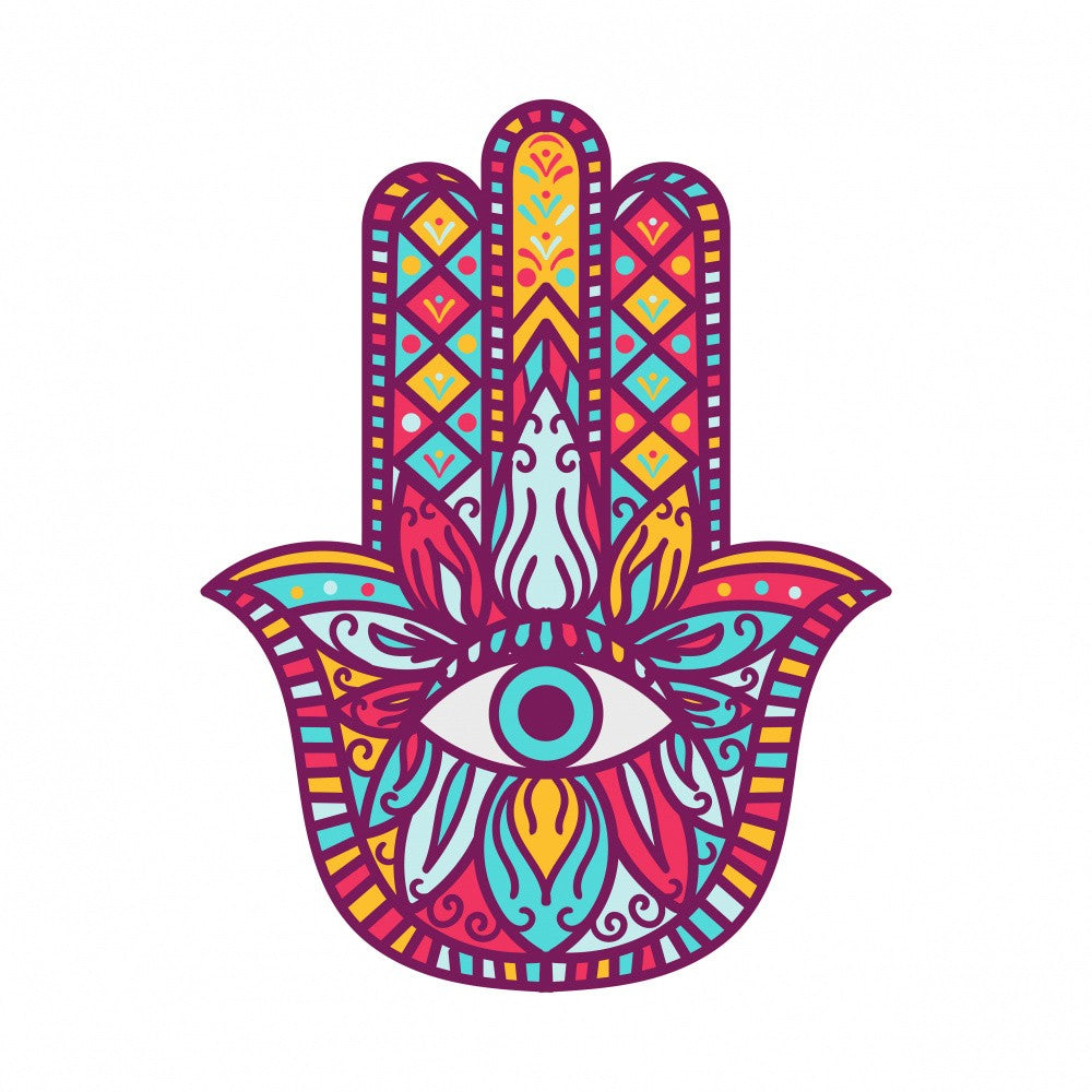 Colorful Hamsa Hand Art