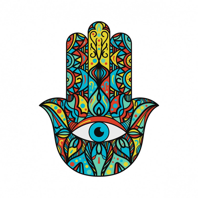 Colorful Hamsa Hand Art