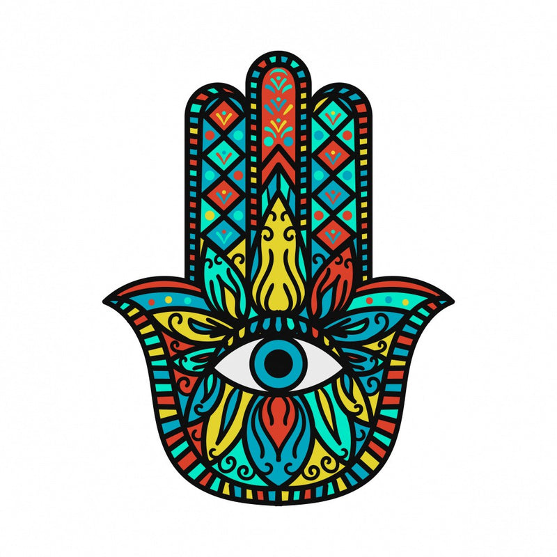 Lebendige Hamsa-Hand-Kunst
