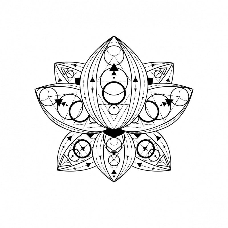 Geometrische Lotusblüte