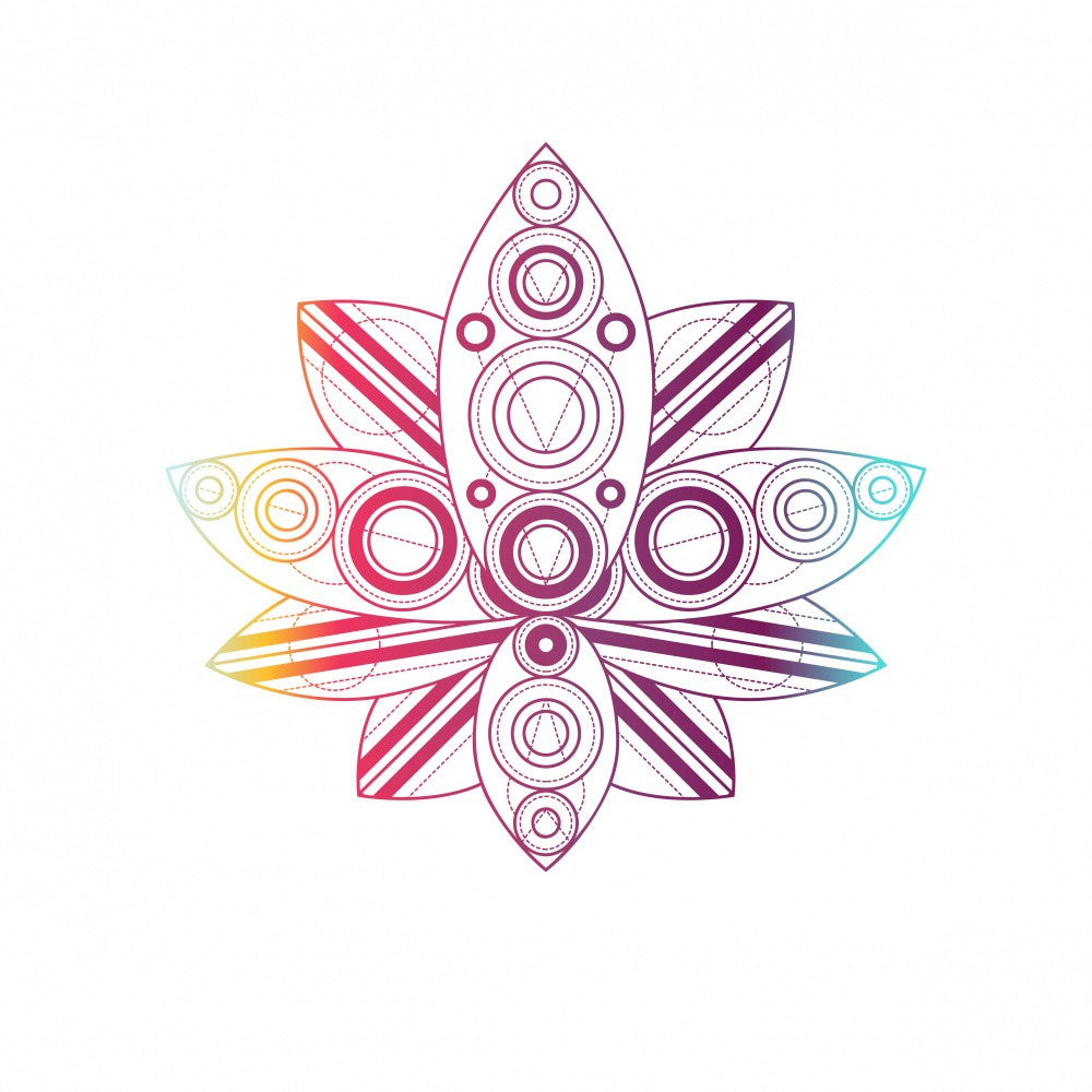 Colorful Lotus Geometry