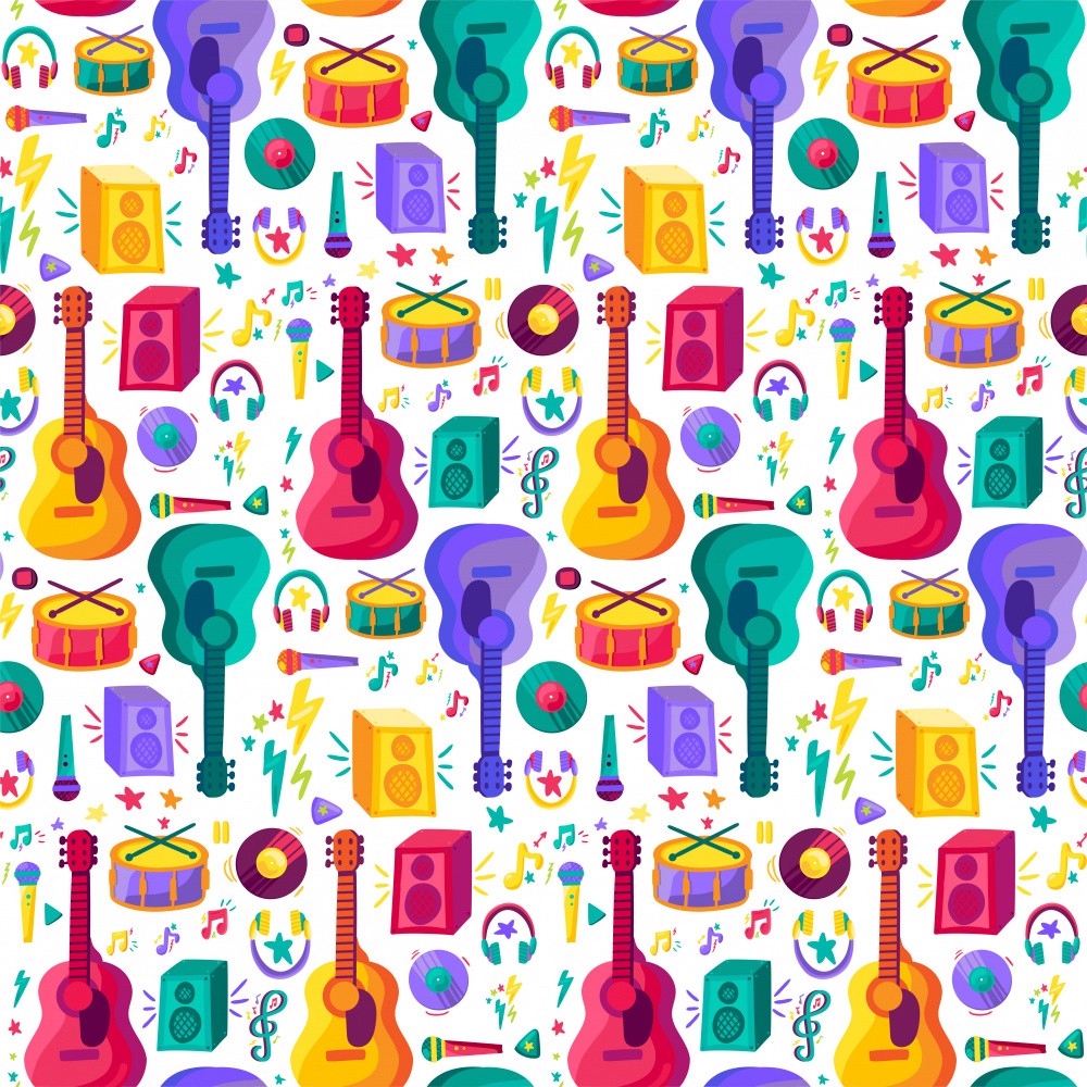 Colorful Musical Pattern
