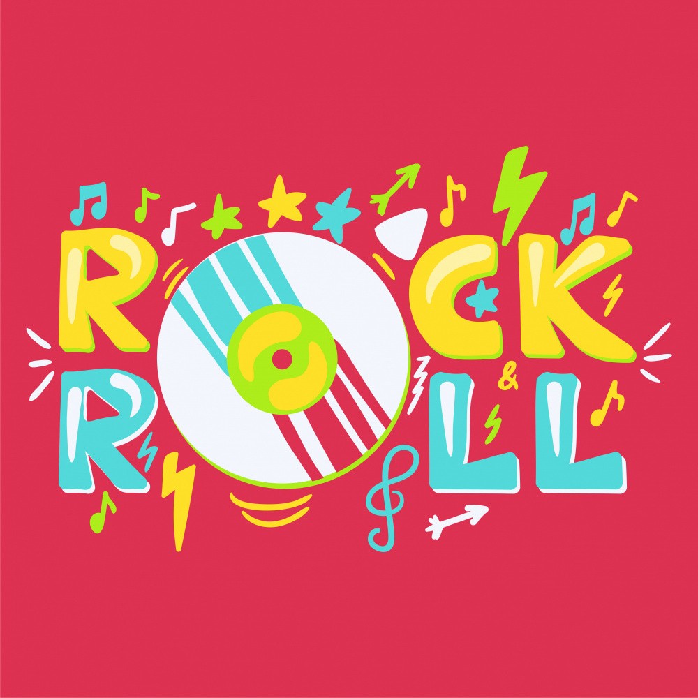 Retro Rock N Roll Label
