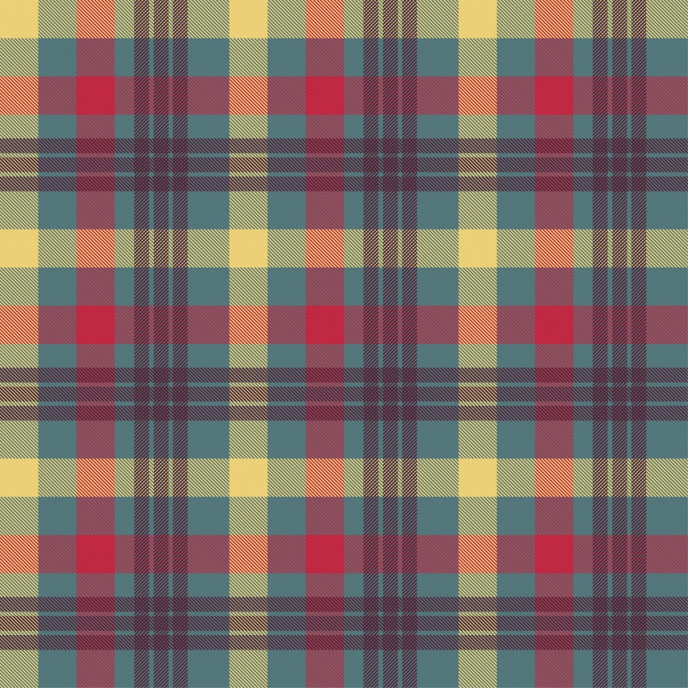 Vibrant Tartan Grid