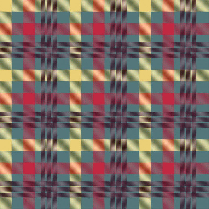 Vibrant Tartan Grid
