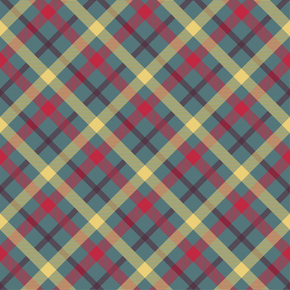Vibrant Tartan Mesh