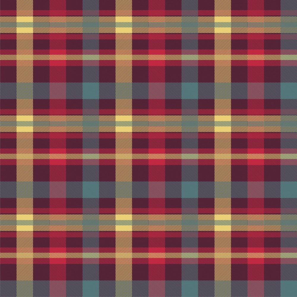 Vibrant Tartan Weave