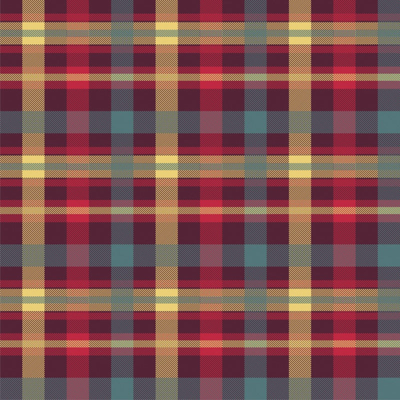 Vibrant Tartan Weave