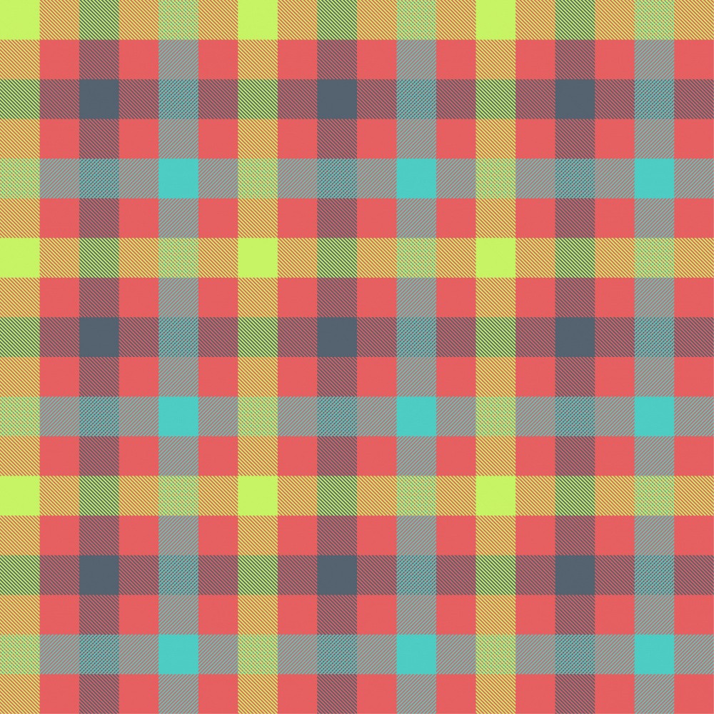 Vibrant Tartan Grid