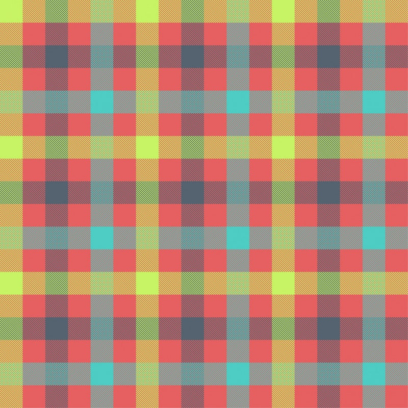 Vibrant Tartan Grid