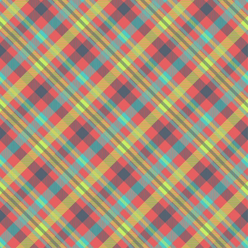 Vibrant Plaid Matrix