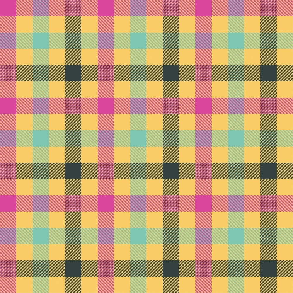 Vibrant Tartan Grid