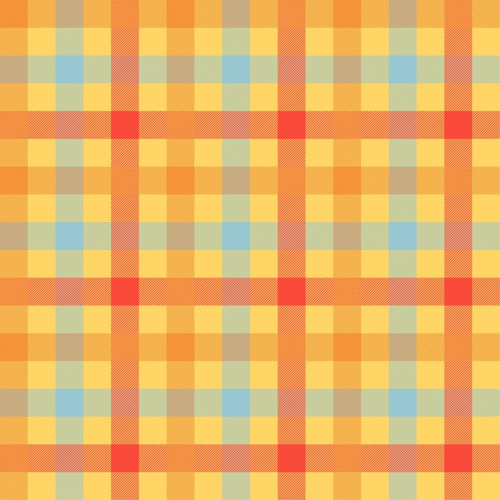 Vibrant Plaid Tapestry