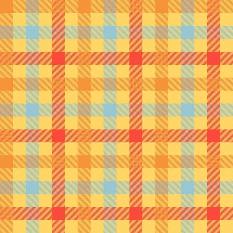 Vibrant Plaid Tapestry