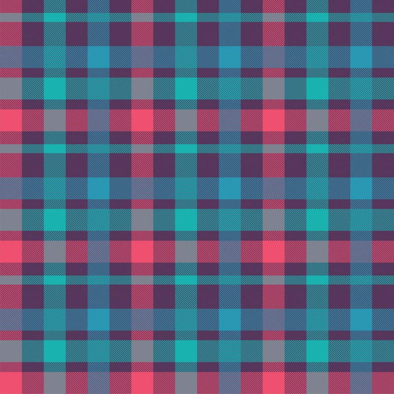 Vibrant Plaid Tapestry
