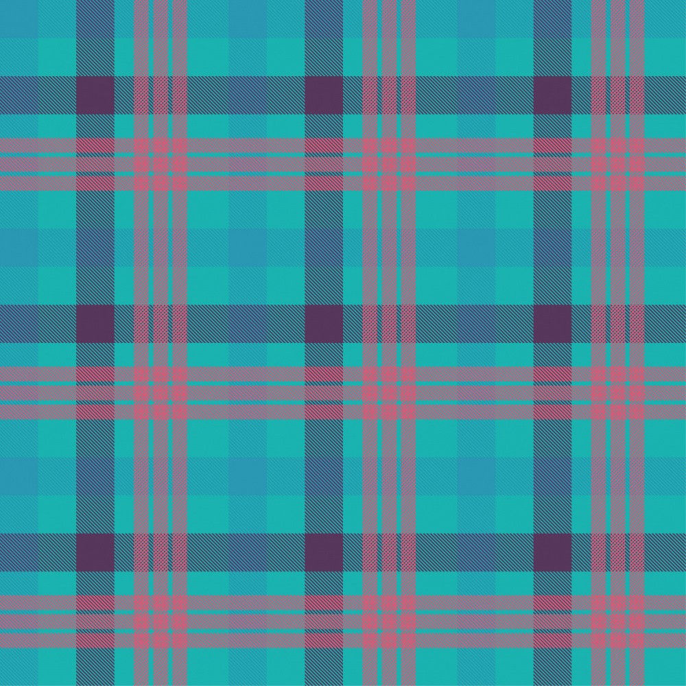 Blue Plaid Harmony