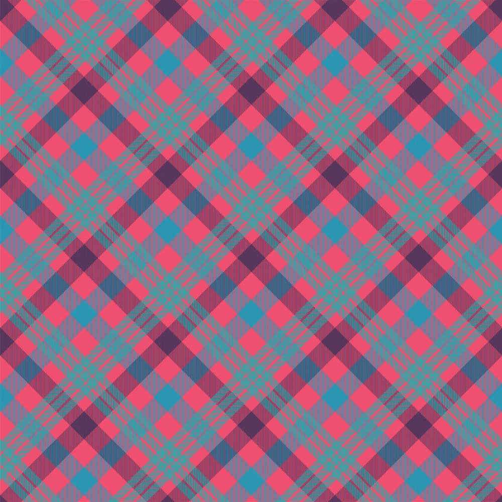 Geometric Plaid Pattern With Intersecting Lines