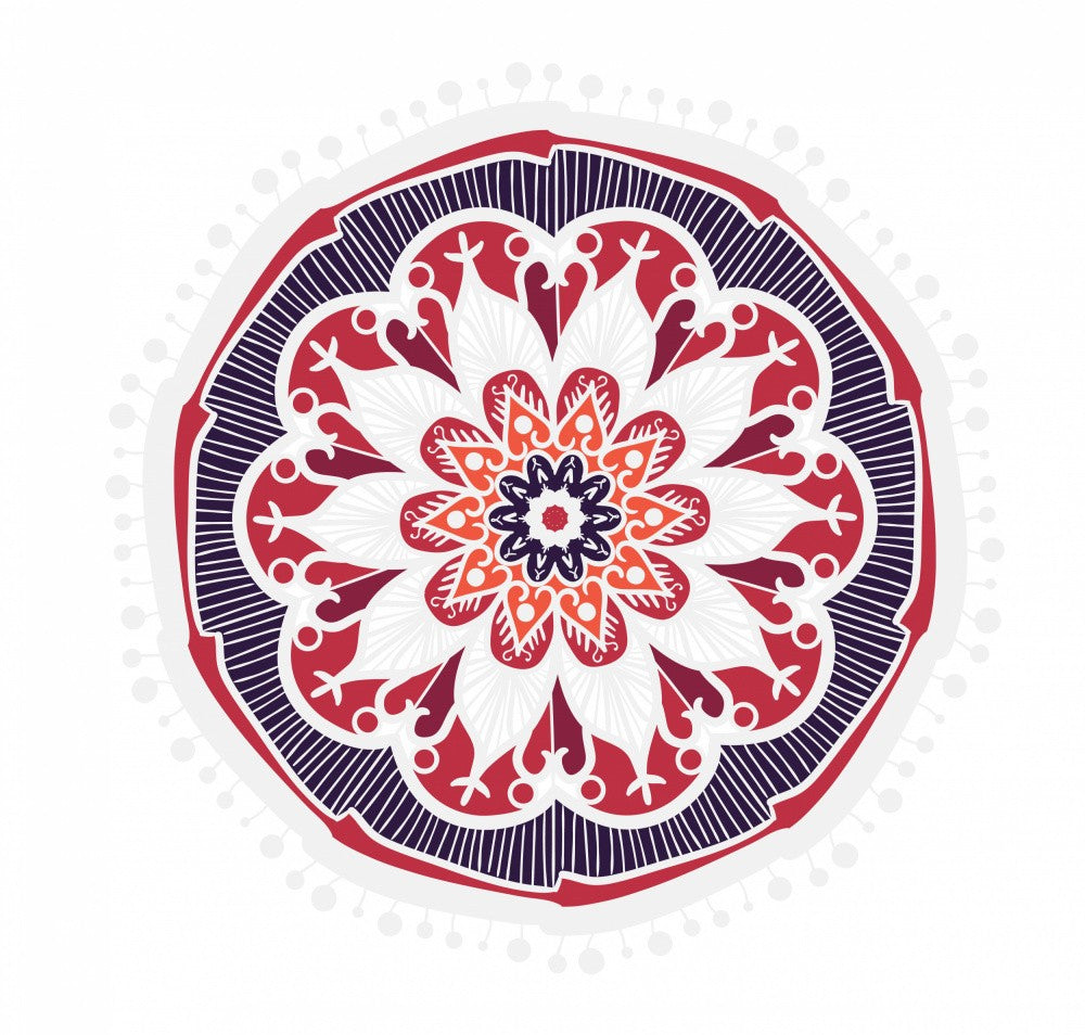 Mandala Design mit Blumenmuster