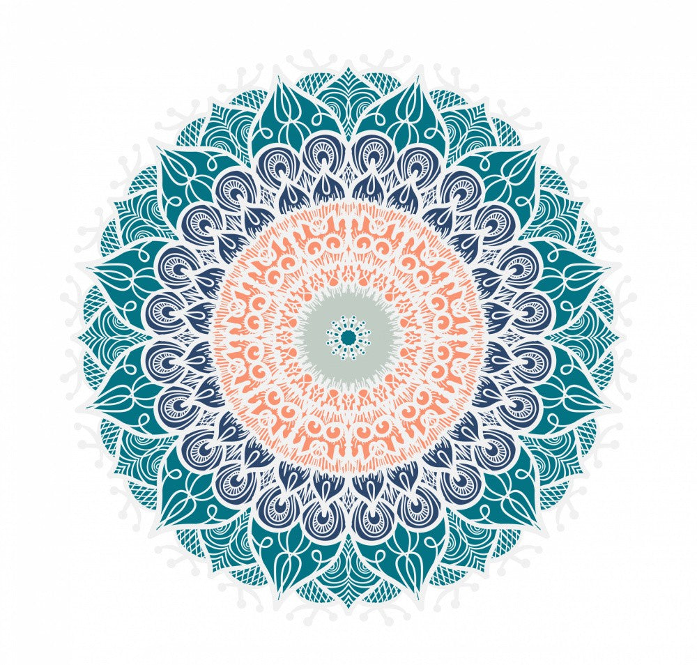 Abstrakte Mandala Linienkunst
