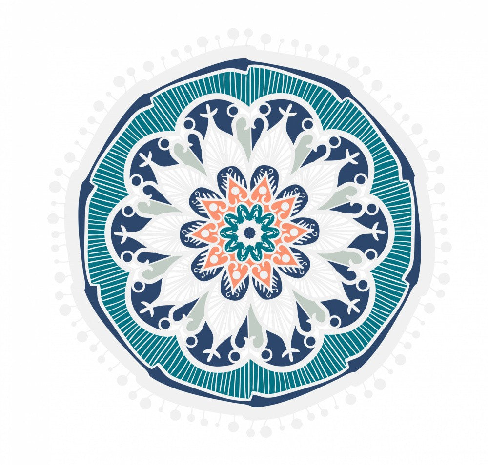 Abstract Mandala Line Art