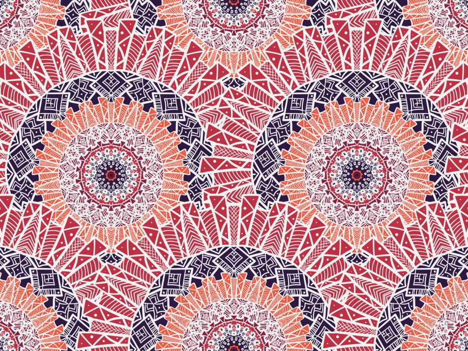 Abstract Mandala Line Art