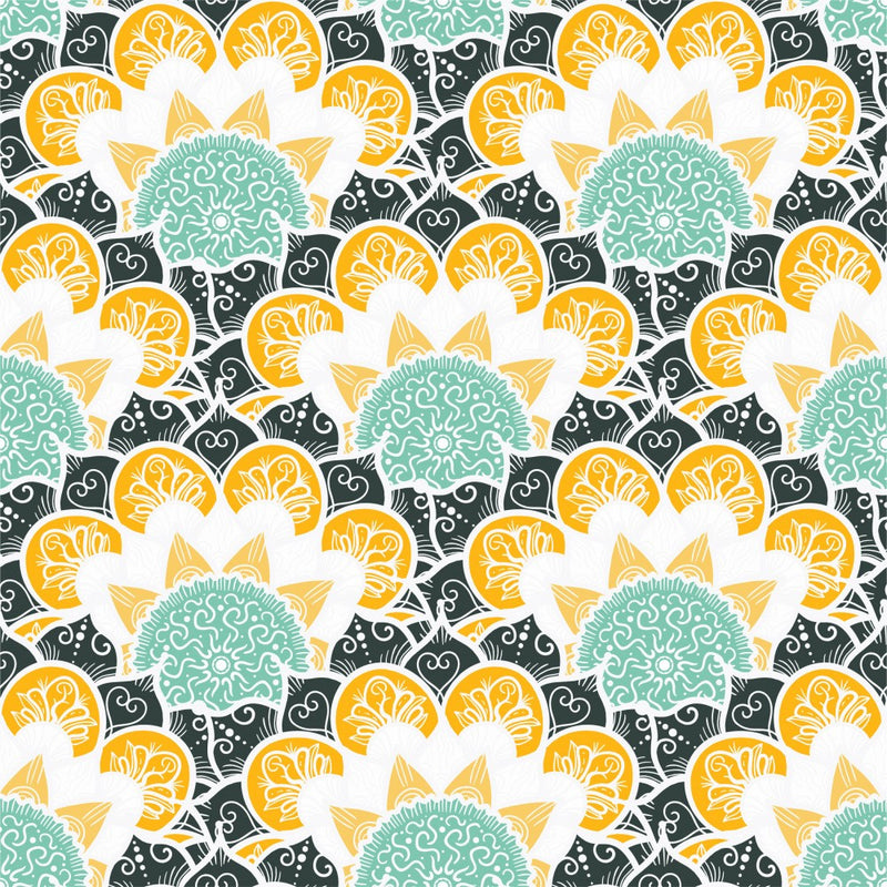 Floral Mosaic Burst
