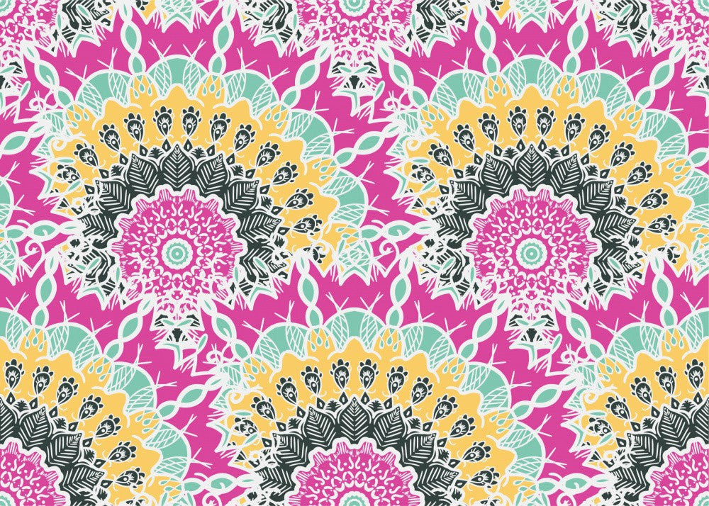 Lebendige Mandala Blüte